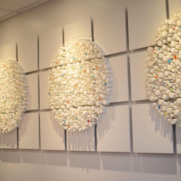 Art on the wall at the Westshore clinic by Richelle Osborne Originals.