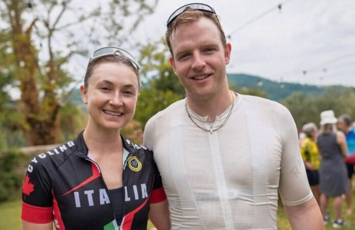 Our superstar physio, Lena, and her partner, Dane, are spending their holiday at the Belvedere Bike Hotel—because apparently, relaxing means sweating with style.